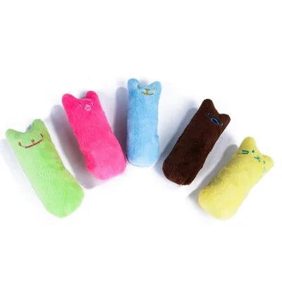 Interactive Catnip Plush Toy - Chewing and Teeth Grinding Cat Toy with Sound