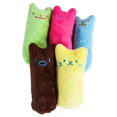 Interactive Catnip Plush Toy - Chewing and Teeth Grinding Cat Toy with Sound