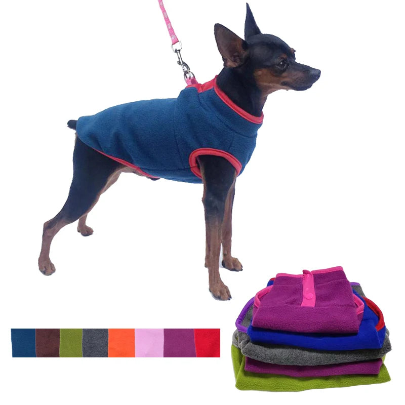 Fleece Dog Clothes for Small Dogs