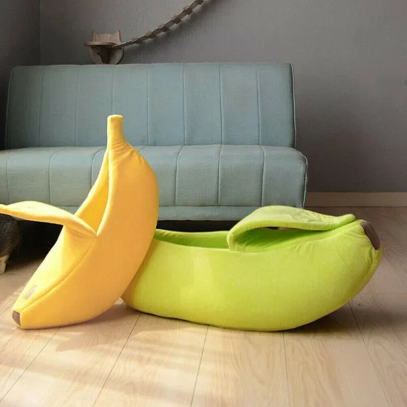 Portable Banana Cat Bed