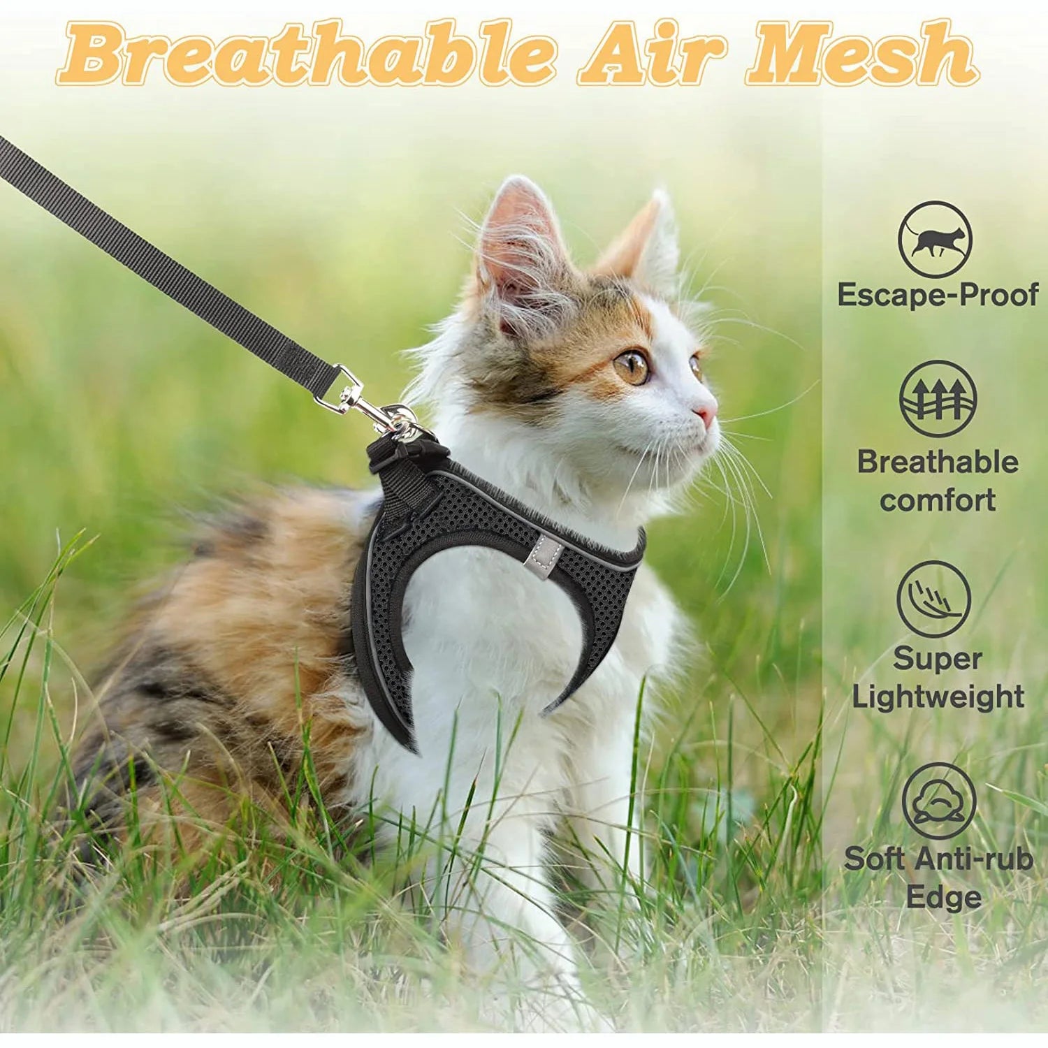 Adjustable Kitten Vest Harness