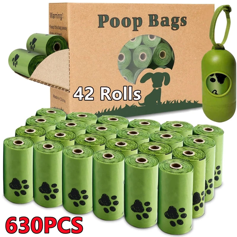 Biodegradable Pet Waste Bags - Scented Dog Poop Bags with Dispenser