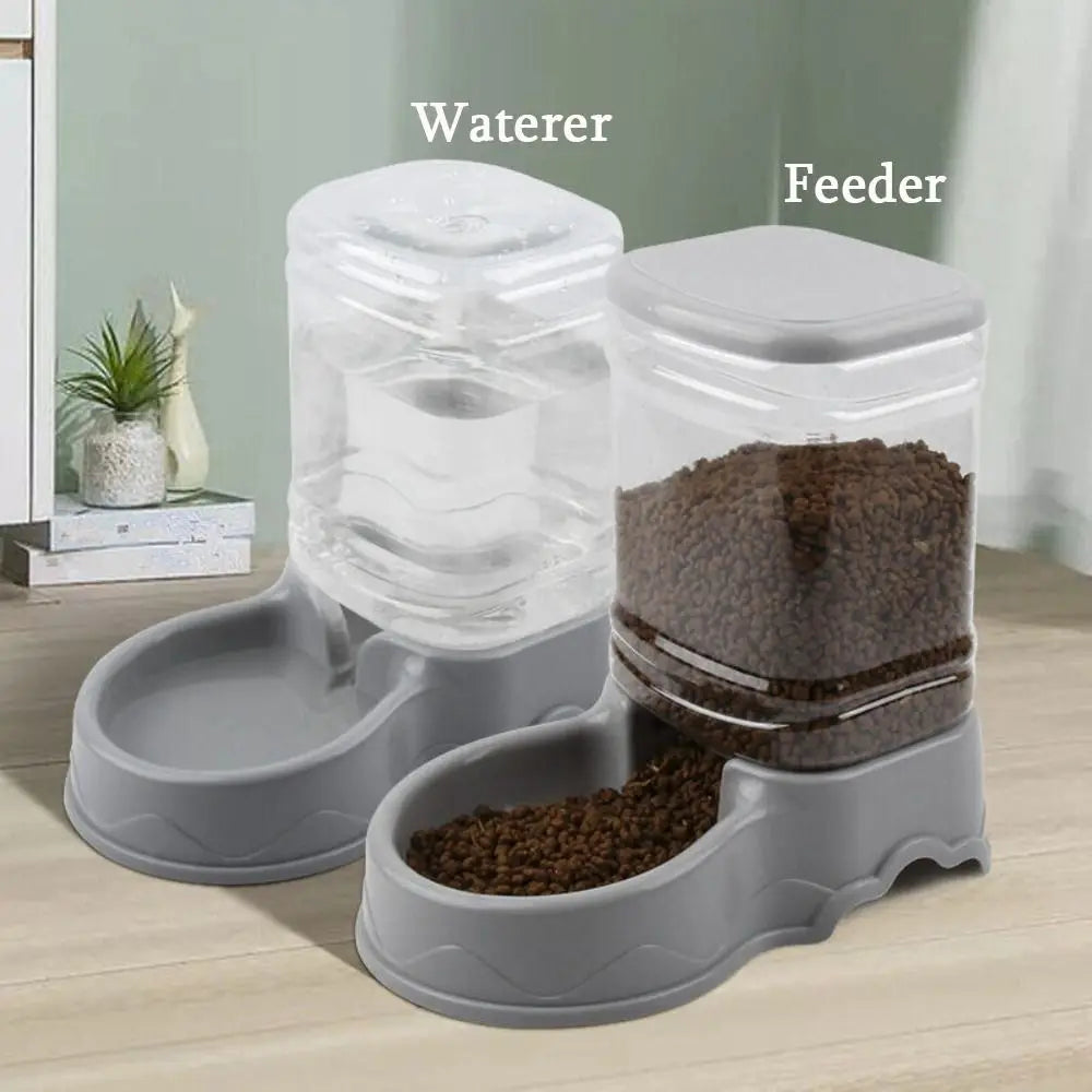 Durable PP Material Food and Water Dispenser for Cats and Dogs