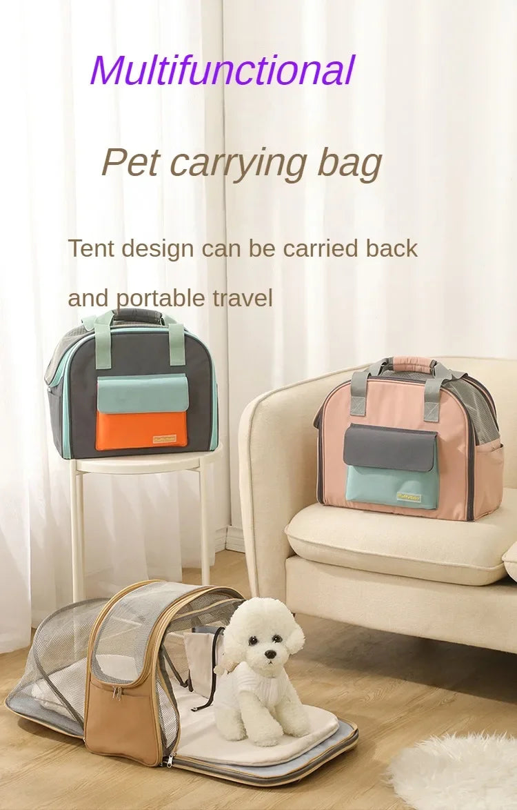 Pet Carrier Backpack with Multiple Shoulder Straps