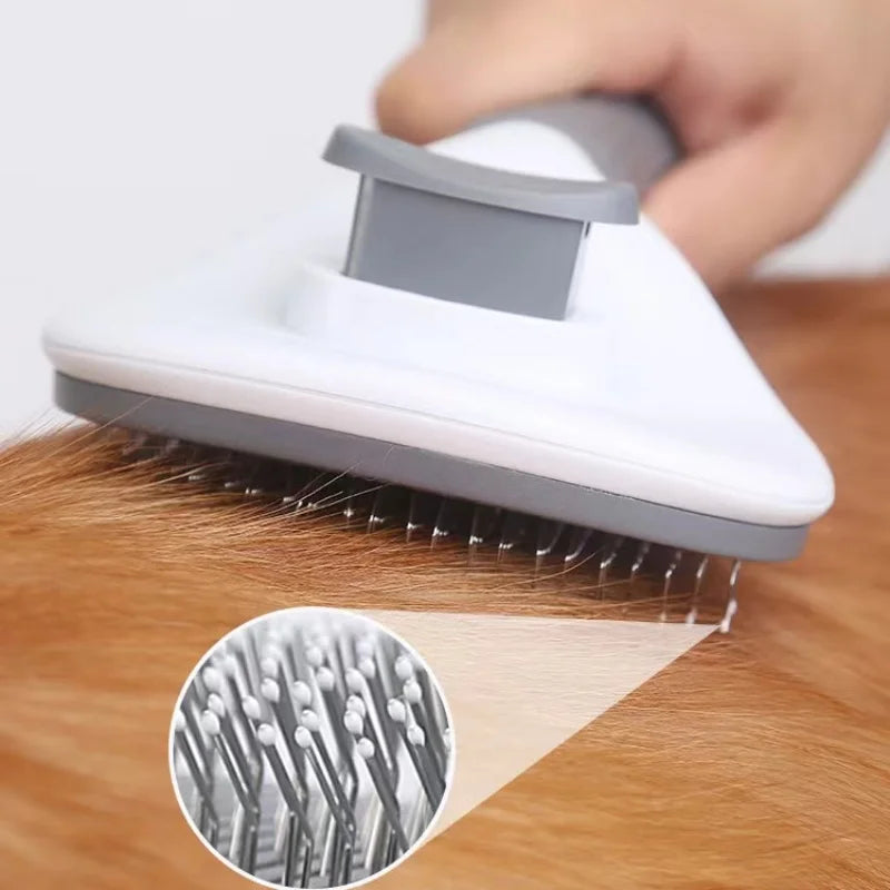 Hair Removal Pet Comb - Automatic Grooming Brush for Cats and Dogs