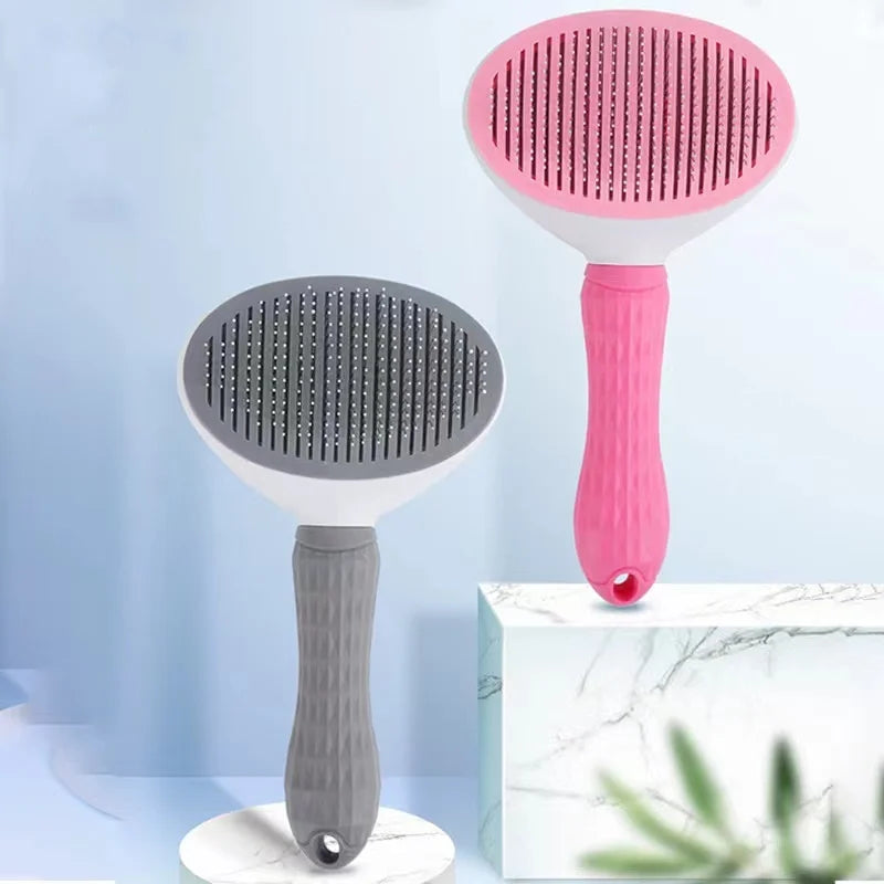 Hair Removal Pet Comb - Automatic Grooming Brush for Cats and Dogs