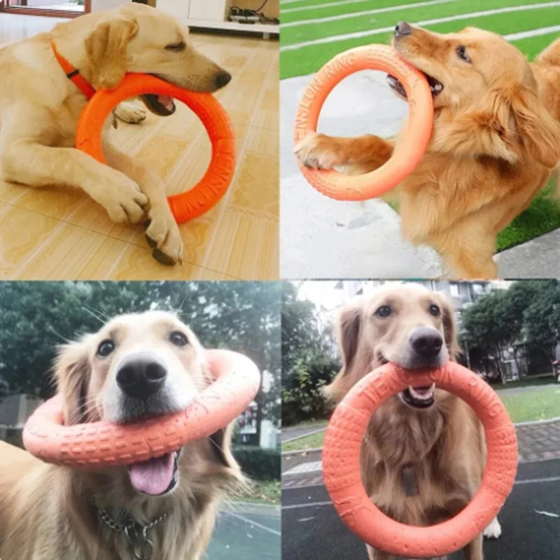 EVA Flying Disk Training Ring Puller- Durable Interactive Training Ring for Dogs