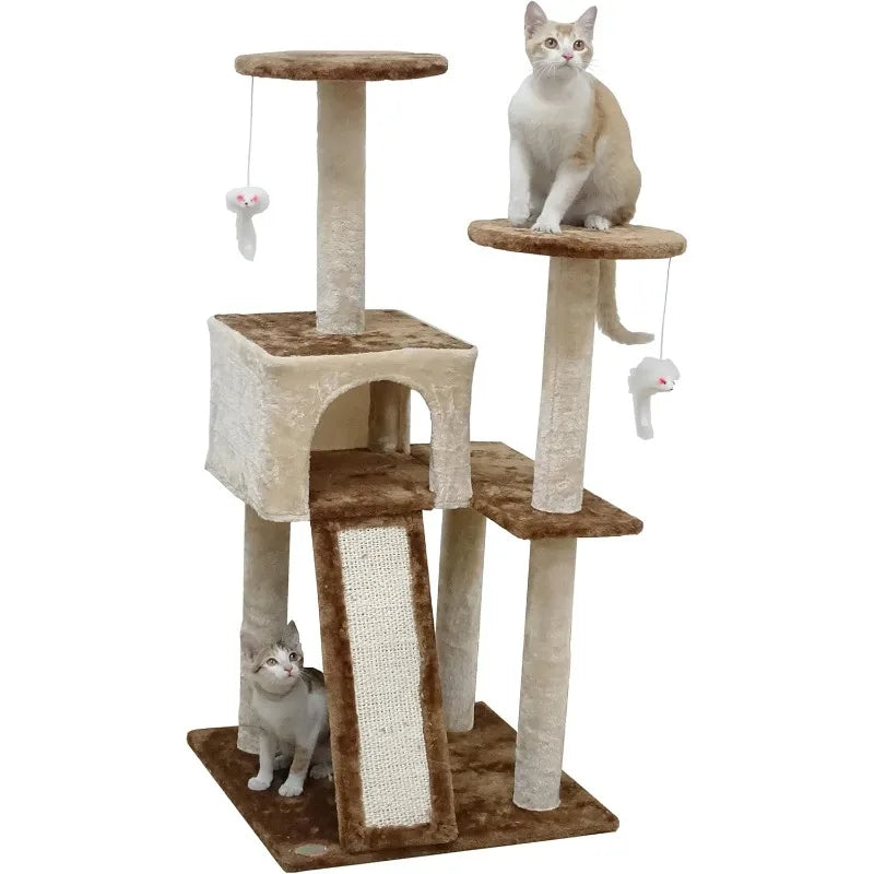 Corner Cat Tree Kitty Scratcher Tower