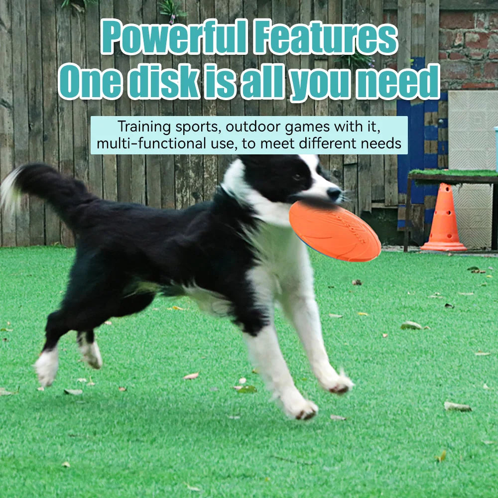 Dog Flying Disk Toy - Eco-Friendly and Durable Interactive Training Toy