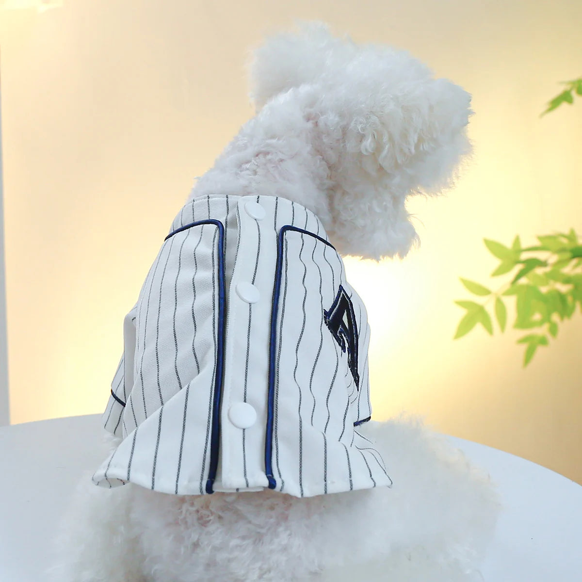 Baseball Pet Shirt with Button