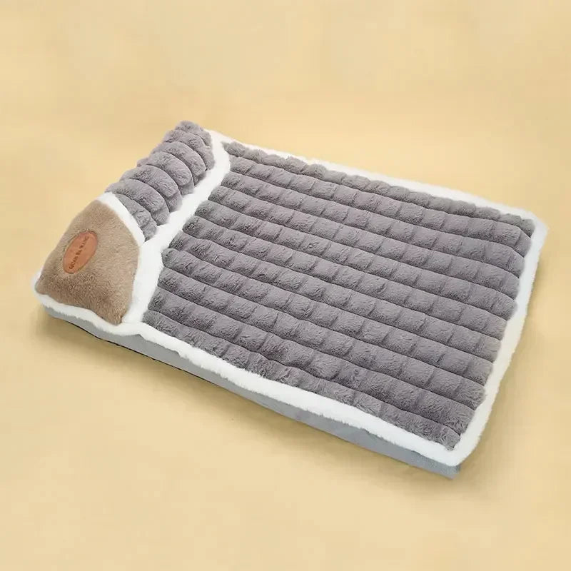 Pet Cushion Winter Bed - Fluffy Warm Nest for Dogs and Cats - Removable & Washable Pet Cushion