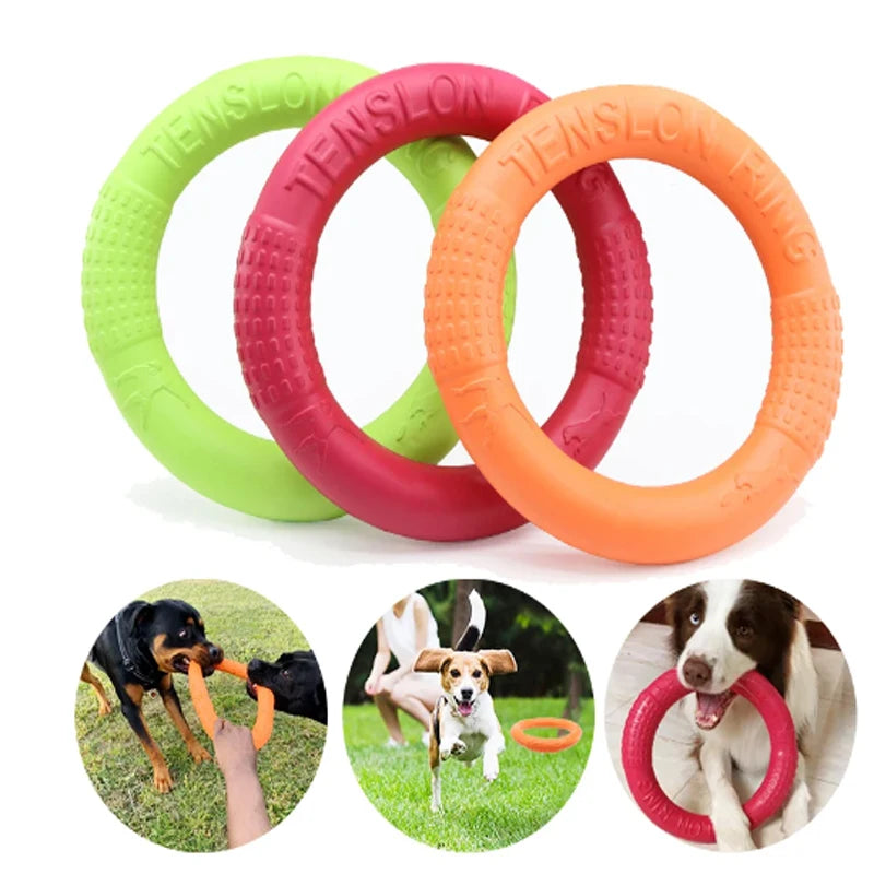 EVA Flying Disk Training Ring Puller- Durable Interactive Training Ring for Dogs