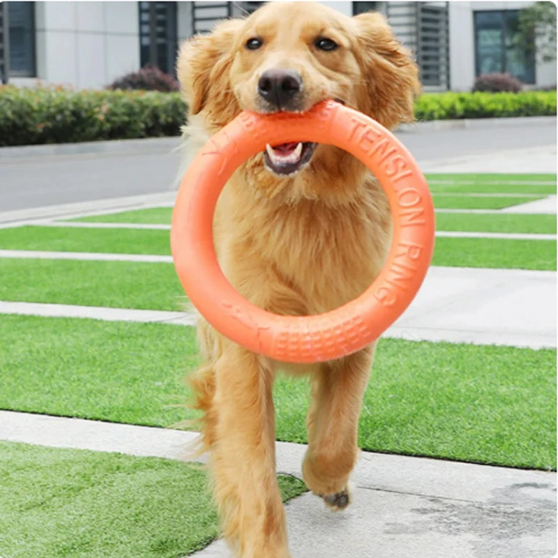 EVA Flying Disk Training Ring Puller- Durable Interactive Training Ring for Dogs