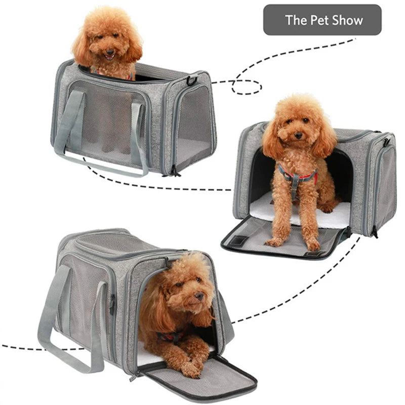 Dog Carrier Bag - Soft-Sided Backpack for Cats and Small Dogs