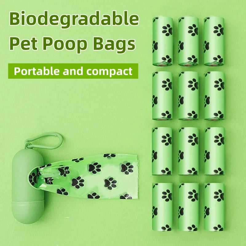 Biodegradable Pet Waste Bags - Scented Dog Poop Bags with Dispenser