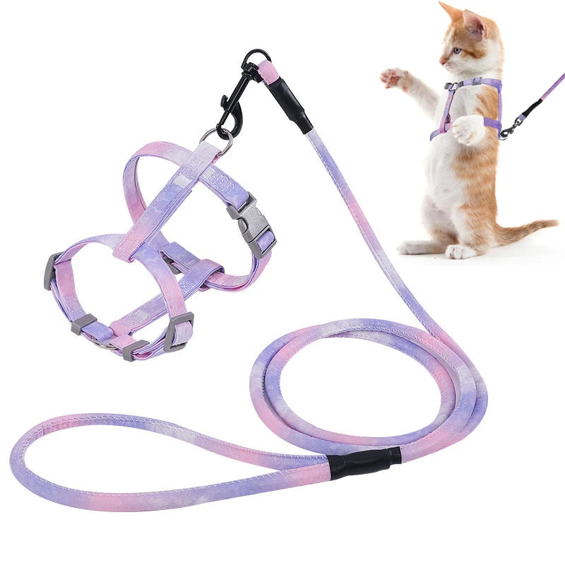 Adjustable Escape Cat Harness and Leash Set