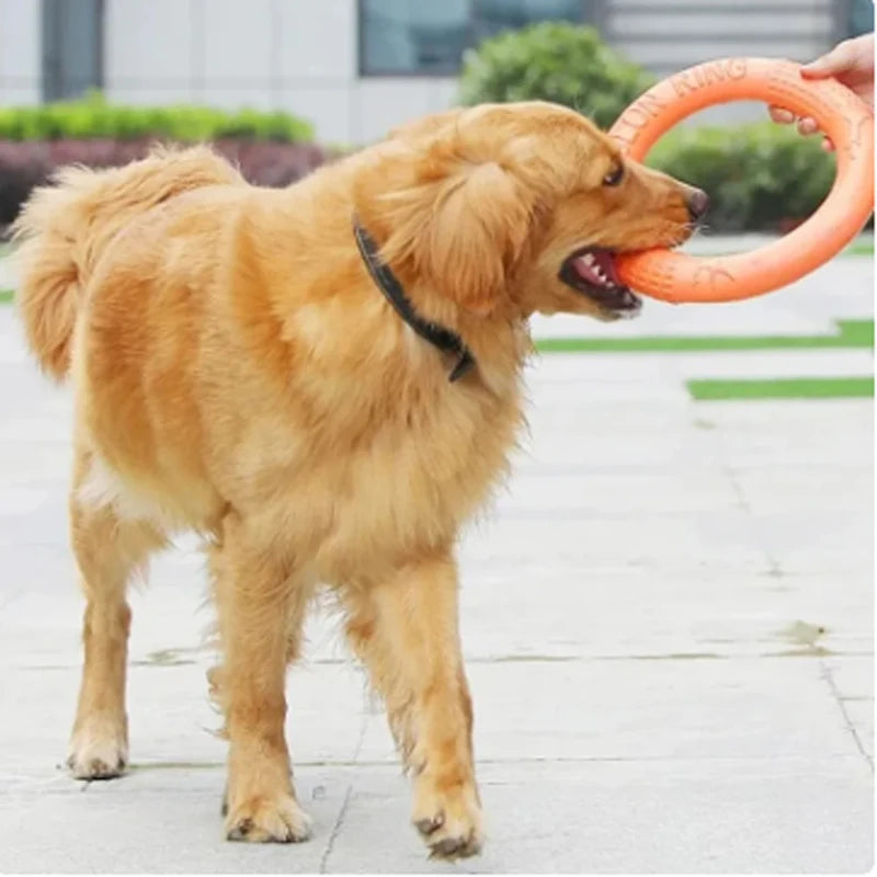 EVA Flying Disk Training Ring Puller- Durable Interactive Training Ring for Dogs