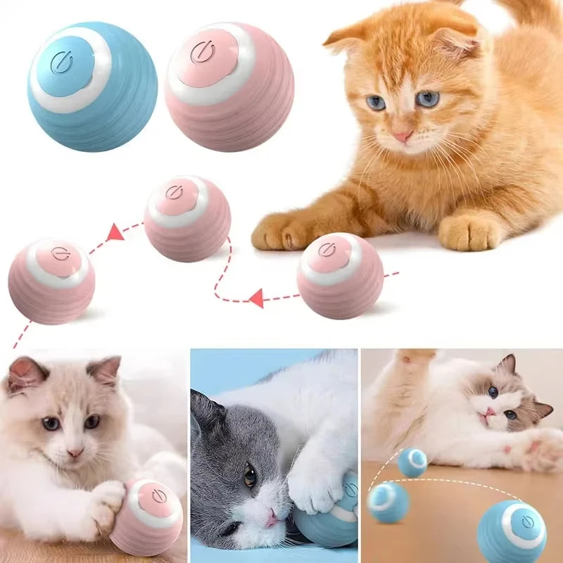 Cat Toy - Smart Rolling Ball for Active Play