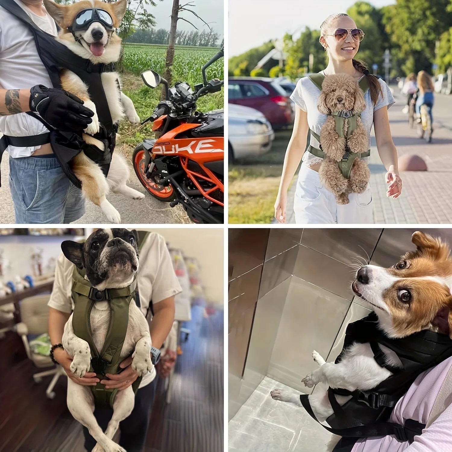 Adjustable Hands Free Dog Backpack Carrier