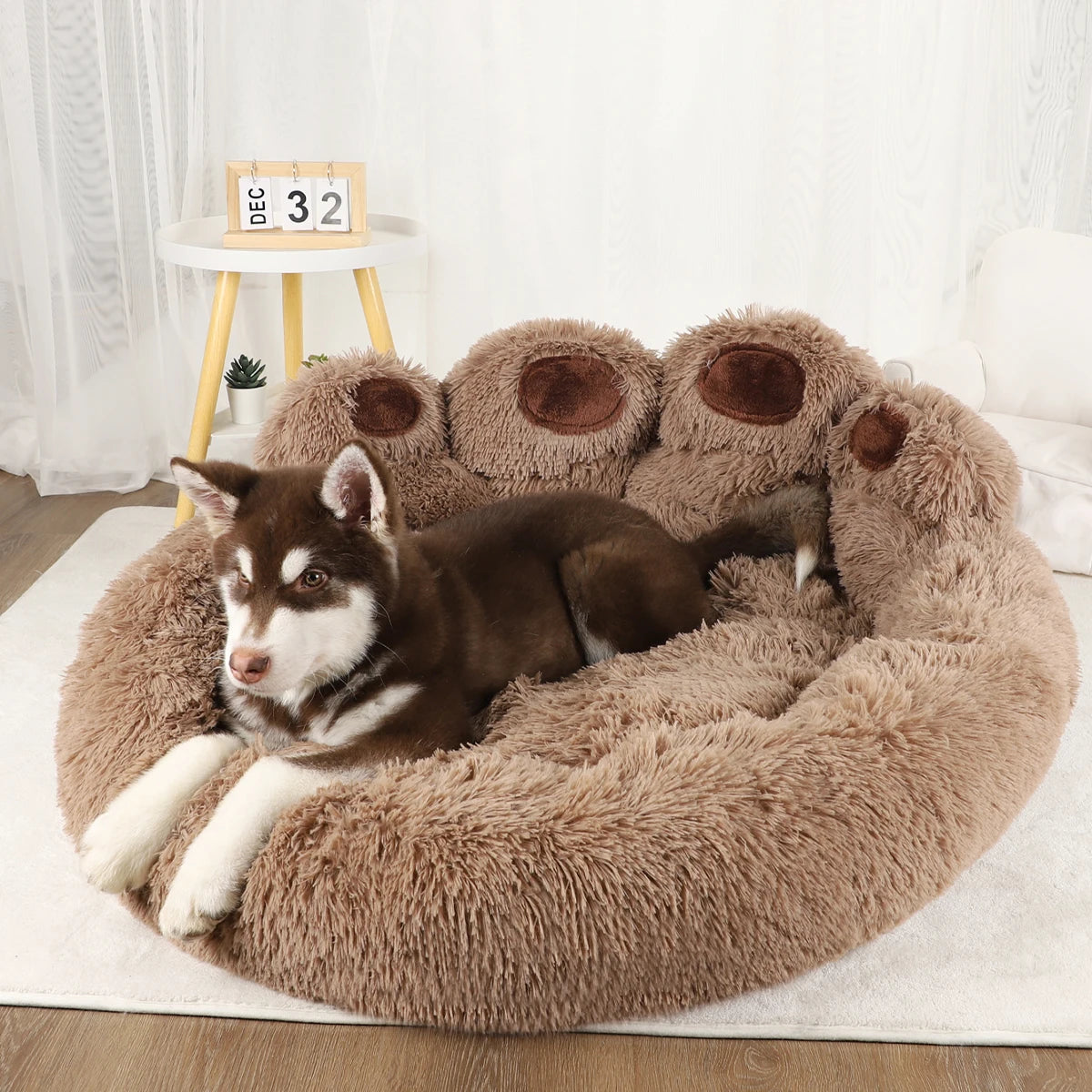 Dog Bed - Cozy Large Pet Bed with Small Sofa Design for Dogs and Cats