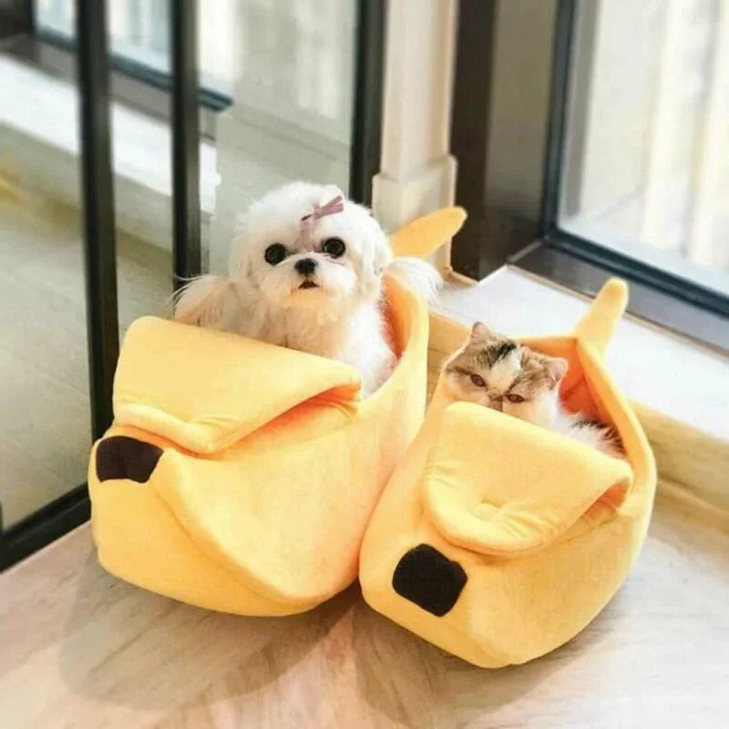 Portable Banana Cat Bed