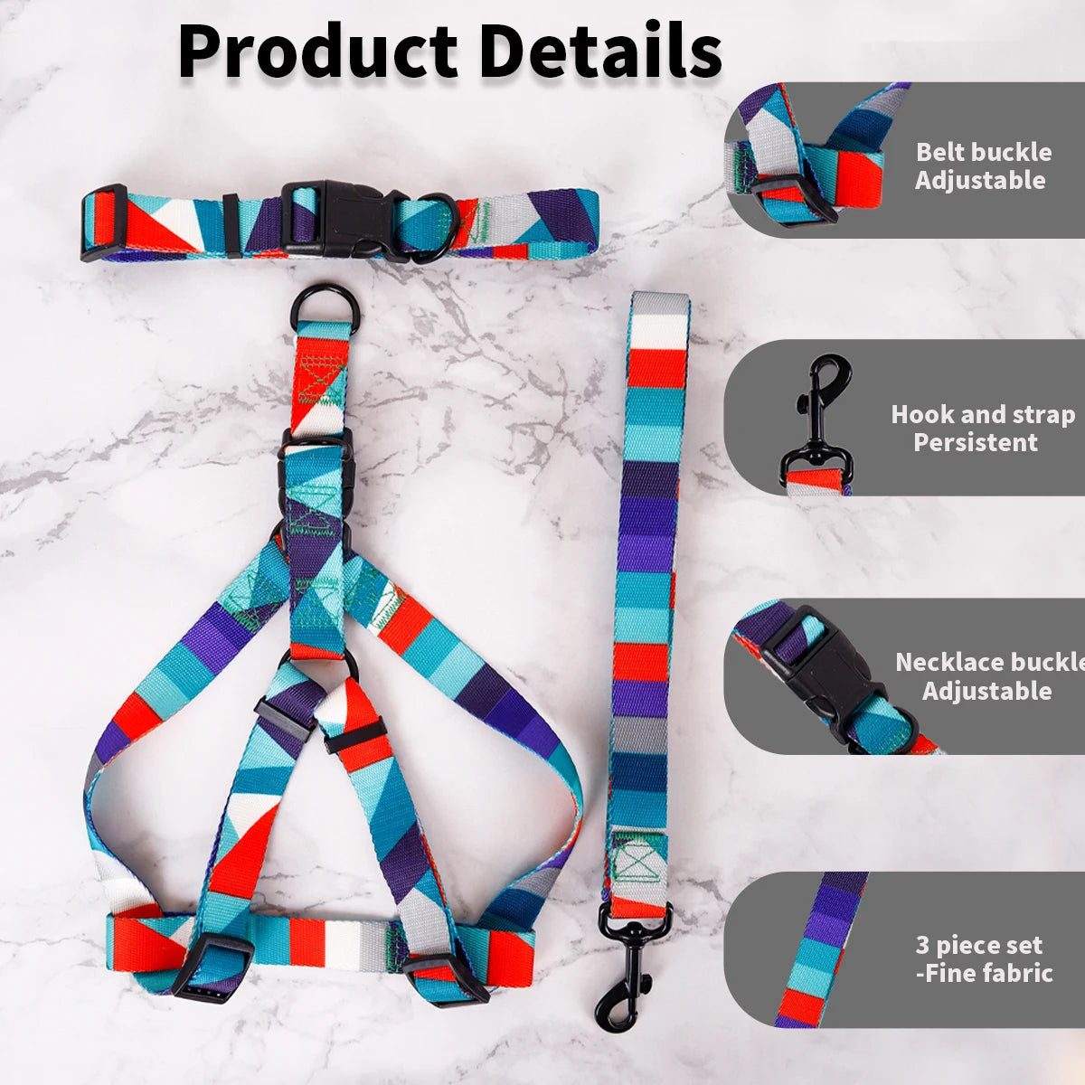 Abstract Chest And Pet harness Set