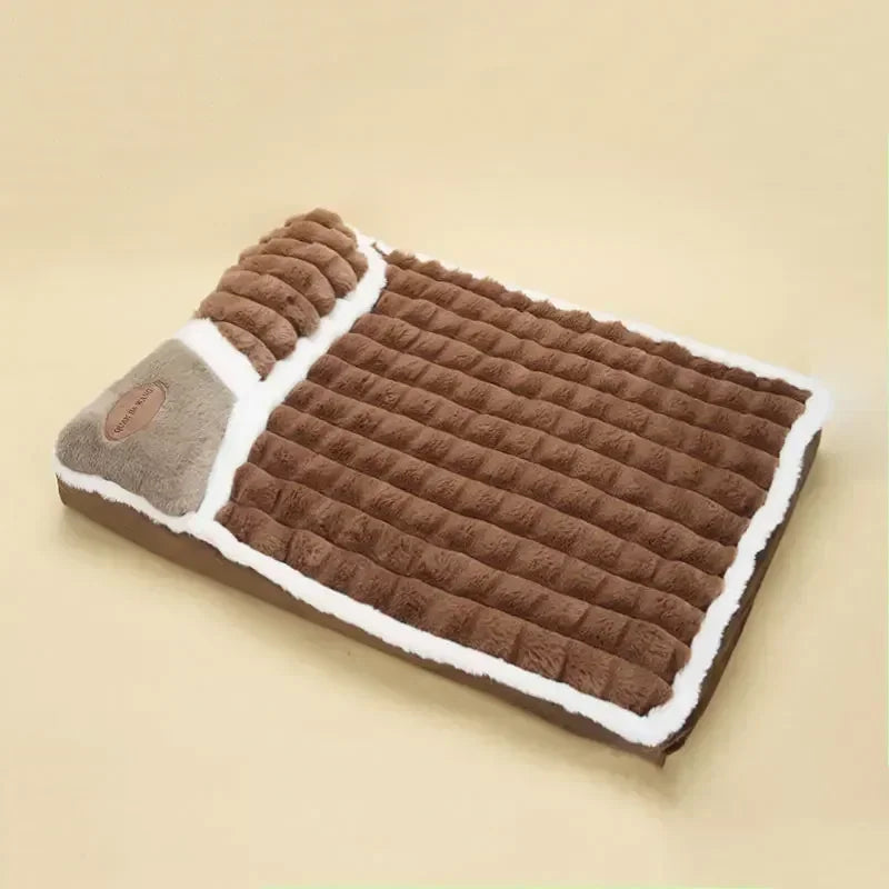 Pet Cushion Winter Bed - Fluffy Warm Nest for Dogs and Cats - Removable & Washable Pet Cushion