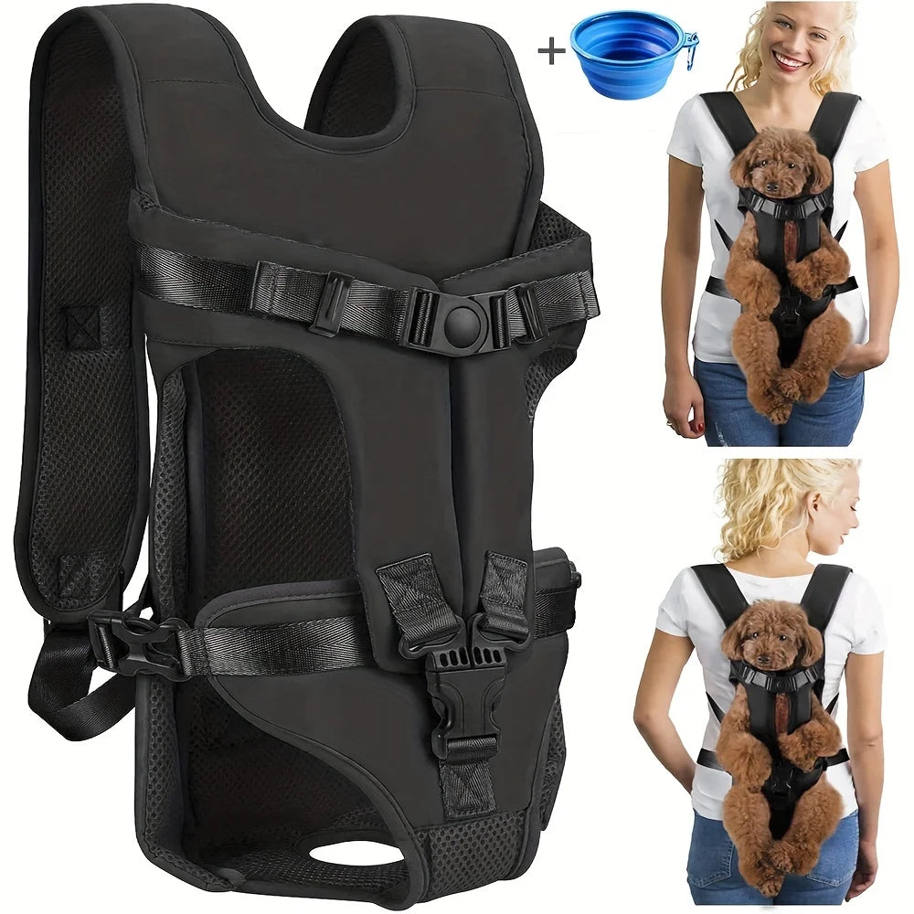 Adjustable Hands Free Dog Backpack Carrier