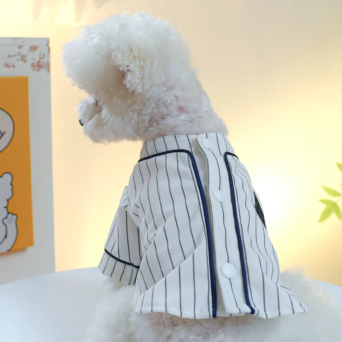 Baseball Pet Shirt with Button