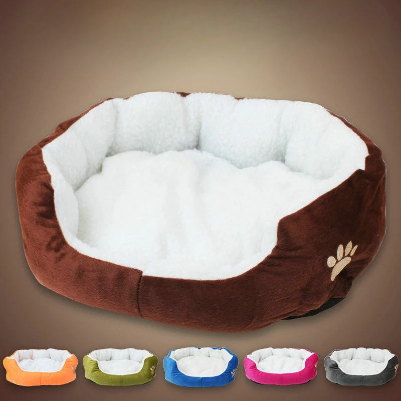 Soft Dog & Cat Bed Mat - Plush Lambswool Kennel for Small and Large Pets