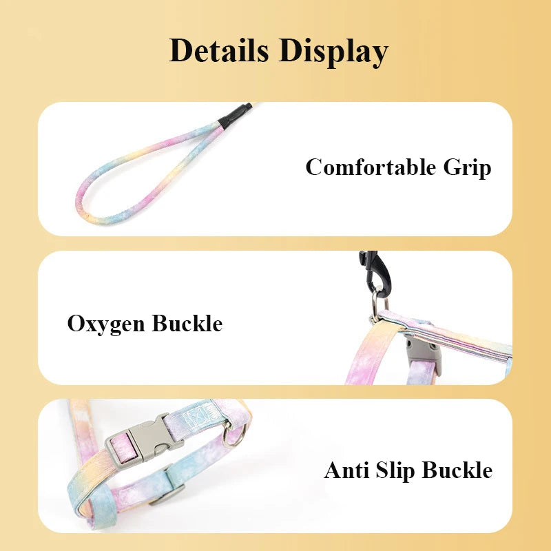 Adjustable Escape Cat Harness and Leash Set