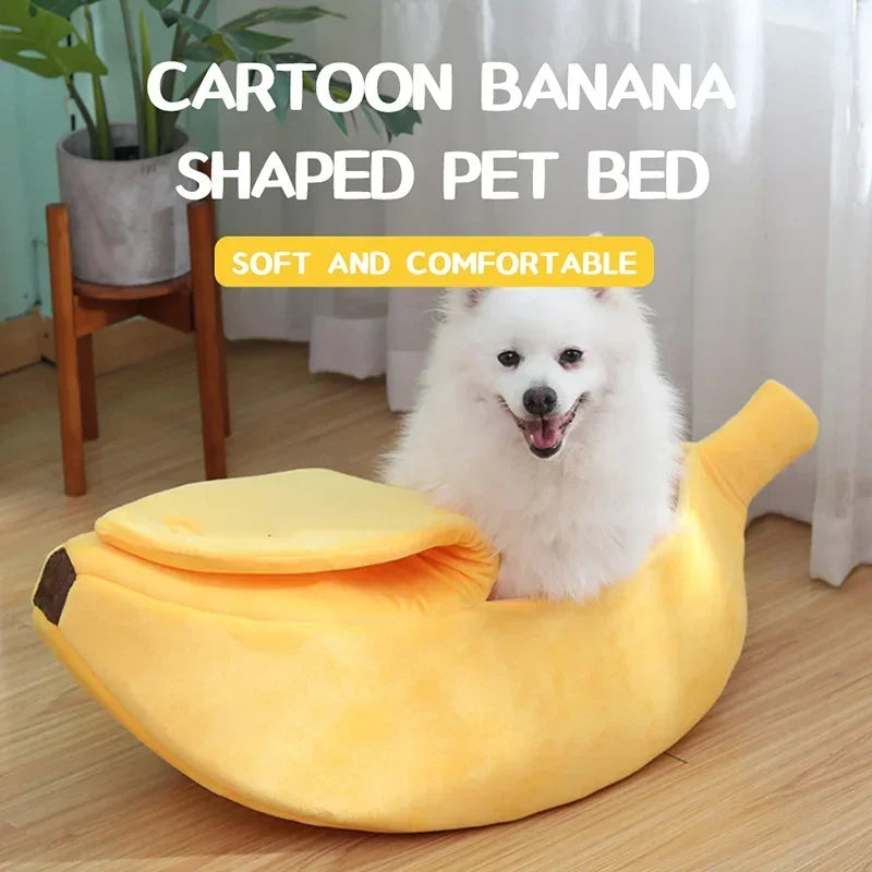 Portable Banana Cat Bed