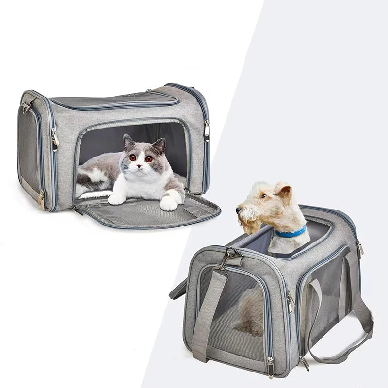 Dog Carrier Bag - Soft-Sided Backpack for Cats and Small Dogs