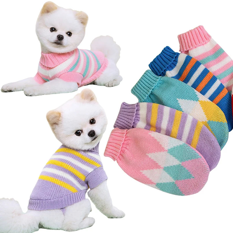 Sweater for Small and Medium Dogs - Cozy Pullover Pet Coat