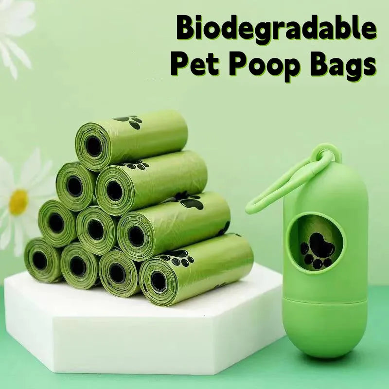 Biodegradable Pet Waste Bags - Scented Dog Poop Bags with Dispenser